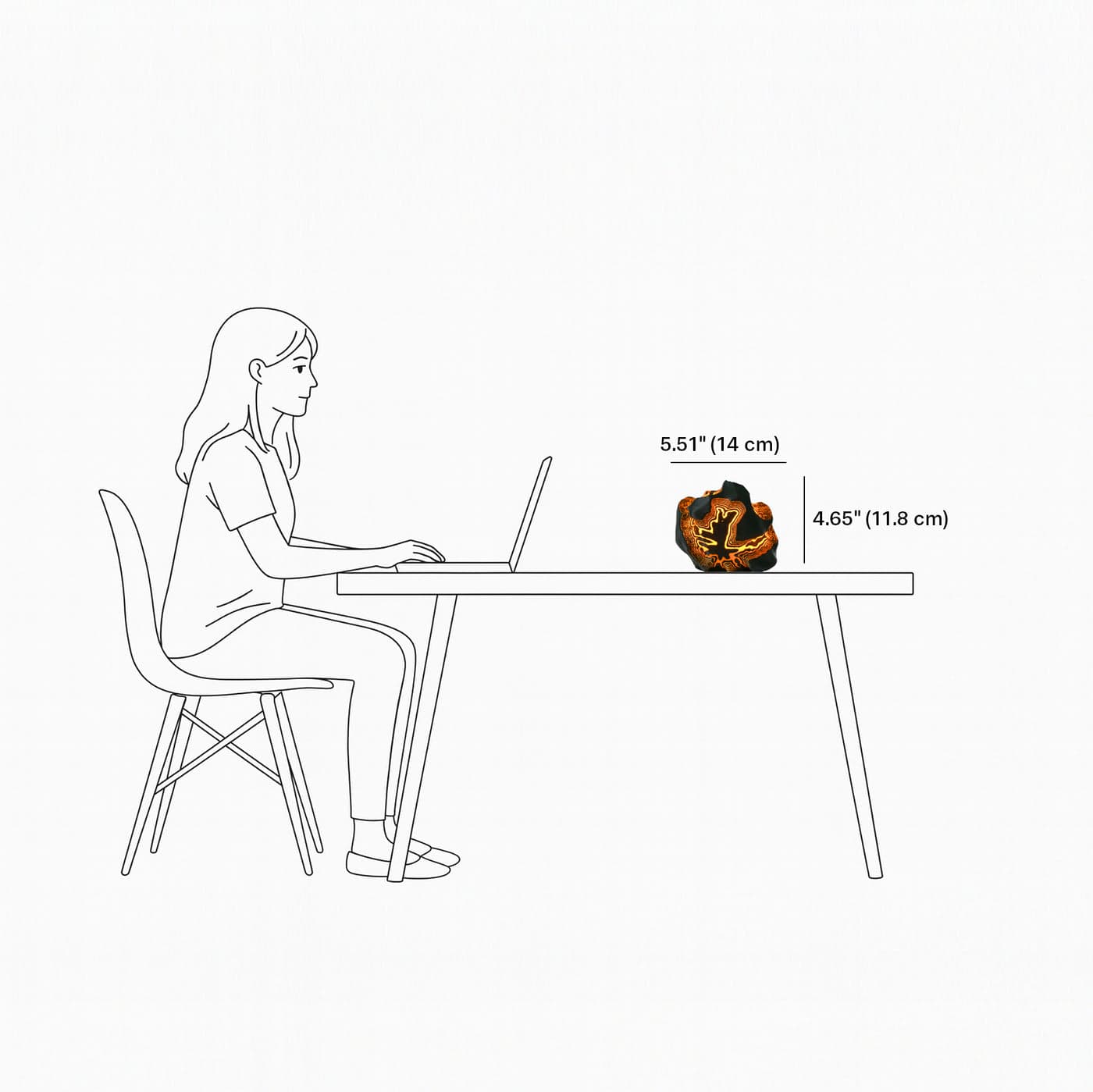 Line drawing for scale