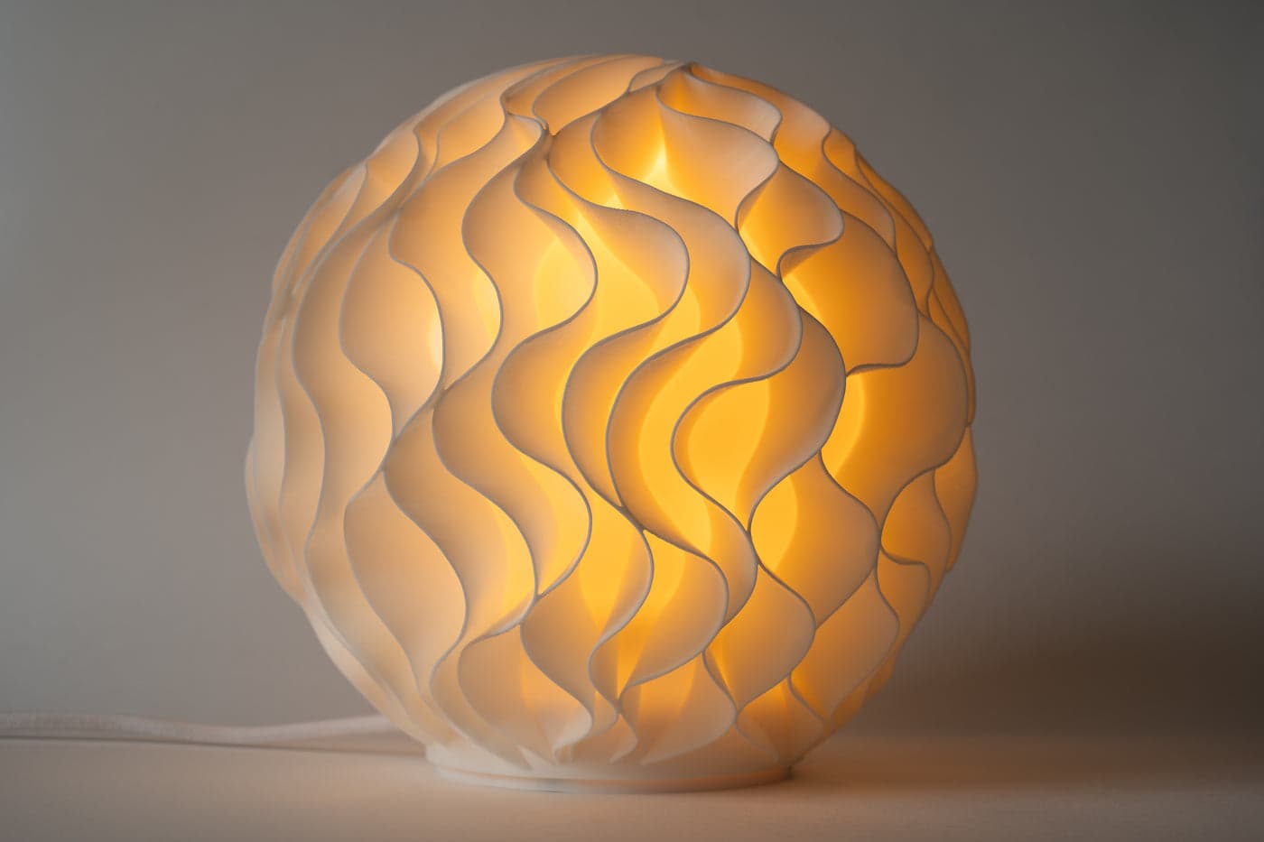 Growth lamp, lit, close up